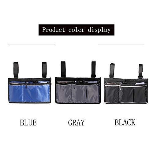 MJZYP Wheelchair Armrest Pouch Organizer Bag for Side of Chair, Wheelchair St...