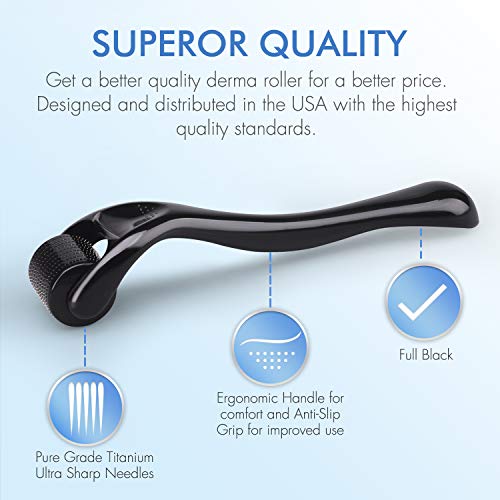 Derma Roller 540 Titanium Pins Micro Needles 0.25mm Facial Skin Care Micronee...