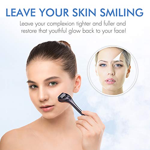 Derma Roller 540 Titanium Pins Micro Needles 0.25mm Facial Skin Care Micronee...