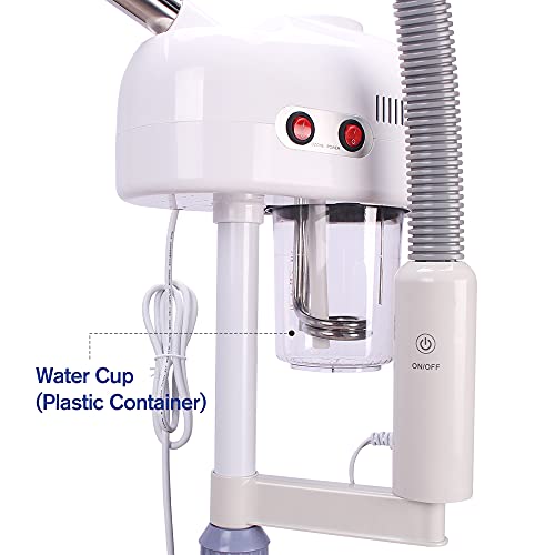 MOOKARDILANE 2 in 1 Facial Steamer with 5X Magnifying Lamp, Large Aromatherap...