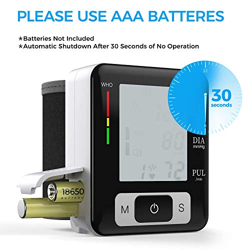 MMIZOO Digital Blood Pressure Monitors Fully Automatic Wrist Blood Pressure M...