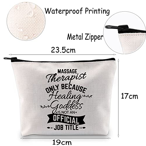 MNIGIU Massage Therapist Cosmetic Makeup Bag Massage Therapy Zipper Pouch Bag...