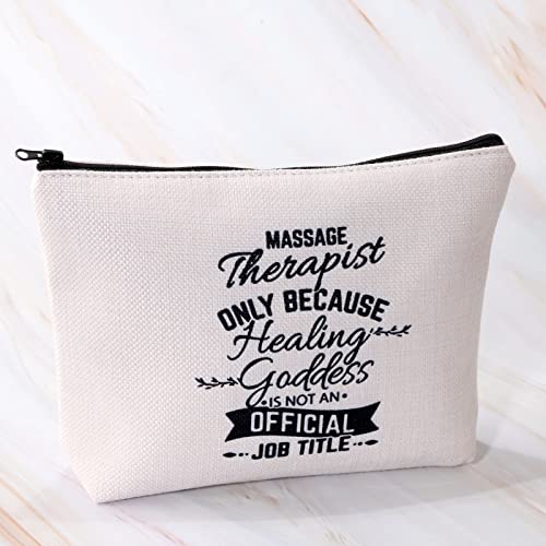 MNIGIU Massage Therapist Cosmetic Makeup Bag Massage Therapy Zipper Pouch Bag...