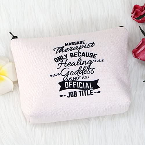 MNIGIU Massage Therapist Cosmetic Makeup Bag Massage Therapy Zipper Pouch Bag...