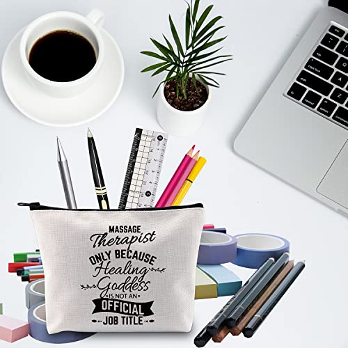 MNIGIU Massage Therapist Cosmetic Makeup Bag Massage Therapy Zipper Pouch Bag...
