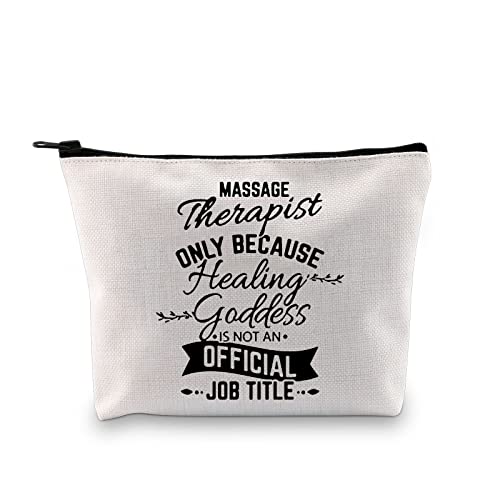 MNIGIU Massage Therapist Cosmetic Makeup Bag Massage Therapy Zipper Pouch Bag...
