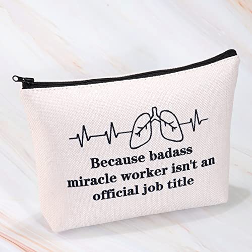 MNIGIU Respiratory Therapist Gift RT Cosmetic Makeup Bag Radiology Technologi...