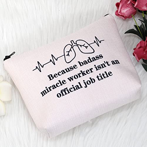 MNIGIU Respiratory Therapist Gift RT Cosmetic Makeup Bag Radiology Technologi...