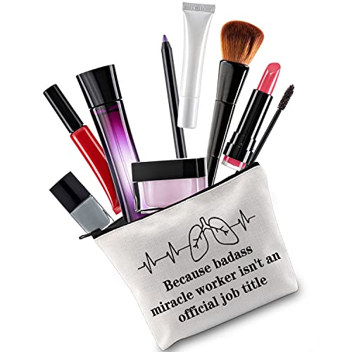 MNIGIU Respiratory Therapist Gift RT Cosmetic Makeup Bag Radiology Technologi...