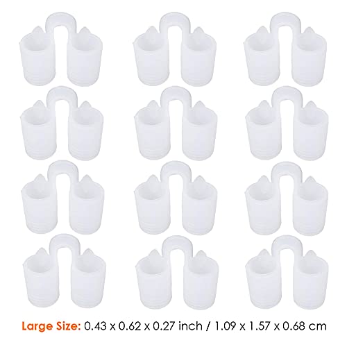 Premium Nose Relief Nasal Dilator - (Pack of 12 Large Size) Soft Silicone Ven...