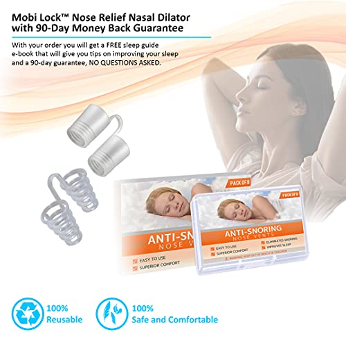 Premium Nose Relief Nasal Dilator - (Pack of 12 Large Size) Soft Silicone Ven...