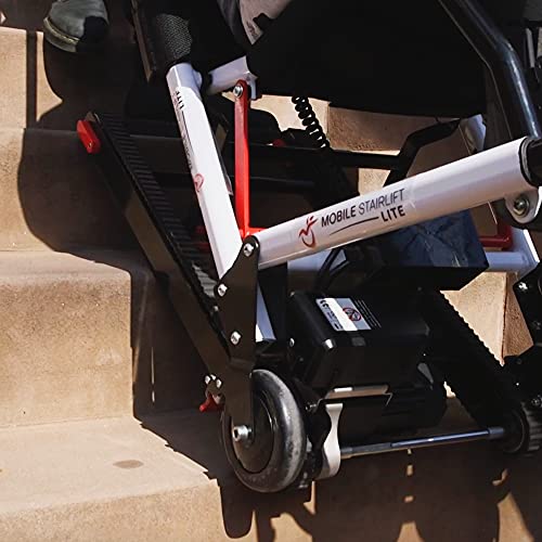 LITE Motorized Mobile Stairlift - Battery Powered & Portable Stair Wheelchair...