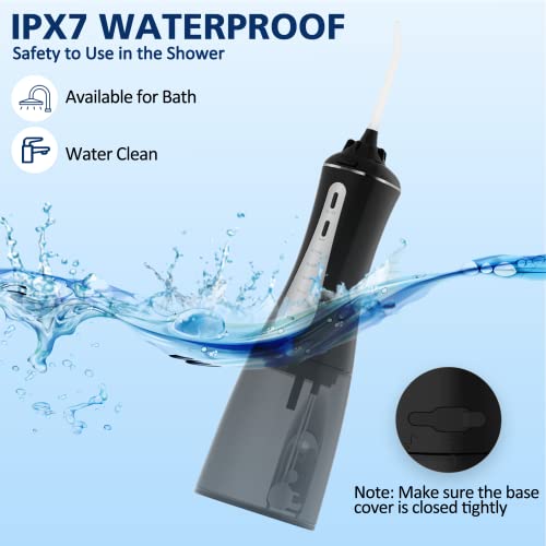 MOCEL Water Dental Flosser Oral Irrigator with 5 Modes, 350ml Cordless Water ...