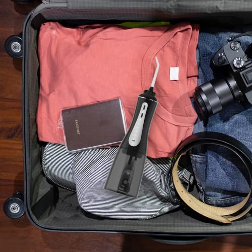 MOCEL Water Dental Flosser Oral Irrigator with 5 Modes, 350ml Cordless Water ...