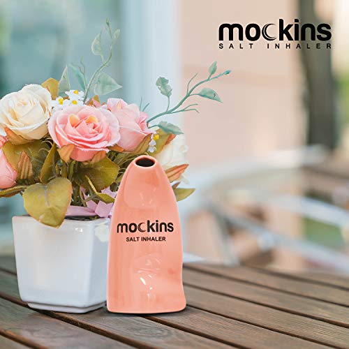 Mockins Easy to Use Ceramic Salt Inhaler and Includes Pure Himalayan Pink Sal...