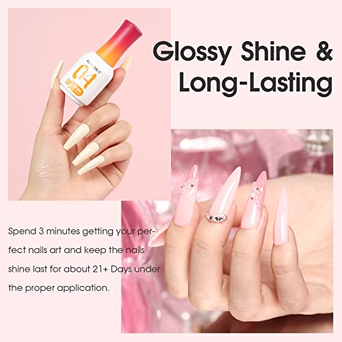 Modelones 4 Pcs 15ml Dip Powder Liquid Set with Base Coat / Top Coat / Activa...