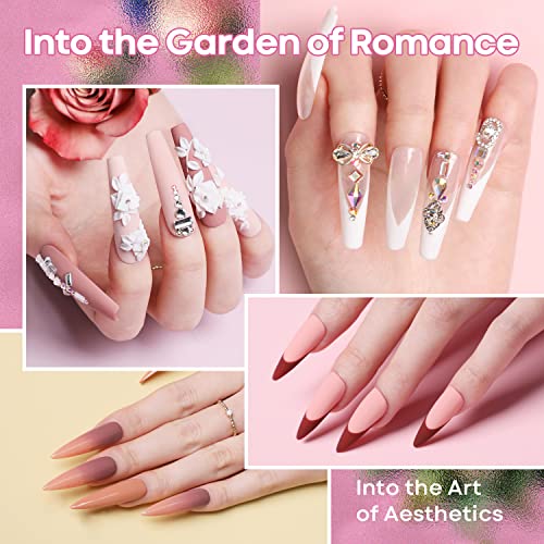 Modelones Acrylic Powder Set, 12 Colors Acrylic Nail Powder Pink Nude Profess...