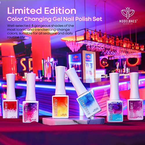 Modelones Gel Nail Polish Set 6 Colors Changing - Spring 2022 Limited Edition...