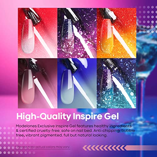 Modelones Gel Nail Polish Set 6 Colors Changing - Spring 2022 Limited Edition...