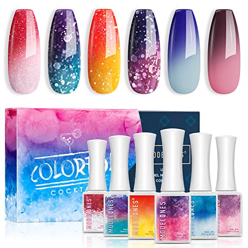 Modelones Gel Nail Polish Set 6 Colors Changing - Spring 2022 Limited Edition...
