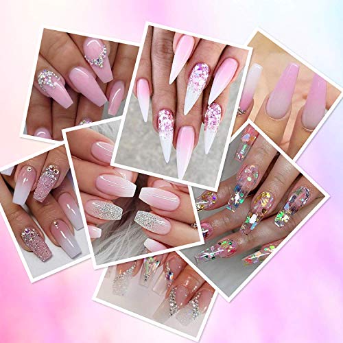 Modelones Poly Extension Gel Nail Kit, Poly Nail Gel Kit with 36W Nail Lamp S...