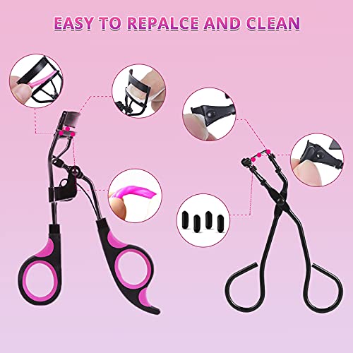 Eyelash Curler, Moduskye 7 in 1 Lash Curler Kit with Refill Pads, Partial Cur...