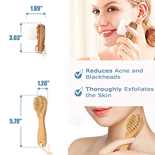 Shower Brush, Moduskye Back Brush with Long Curved Detachable Handle, Bath Bo...