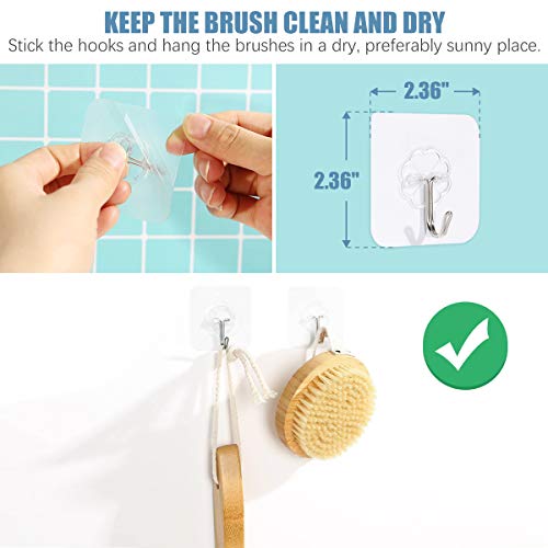 Shower Brush, Moduskye Back Brush with Long Curved Detachable Handle, Bath Bo...