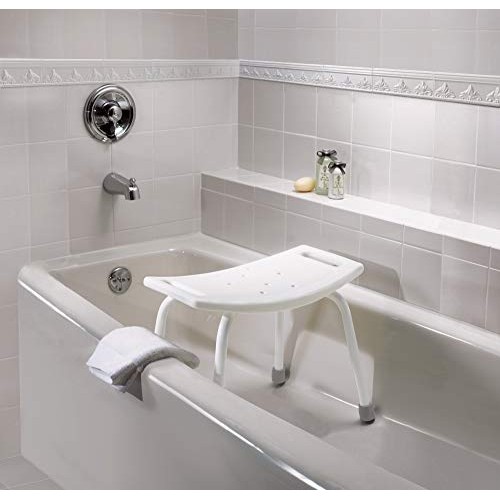 Moen DN7025 Home Care Bath Safety Non-Slip Adjustable Tub and Shower Chair, W...
