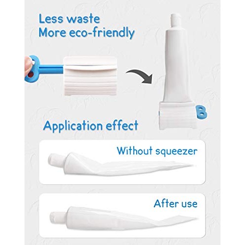 Toothpaste Squeezer, 4 Pcs Toothpaste Tube Squeezers, Multi-Purpose Toothpast...