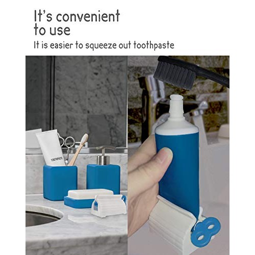 Toothpaste Squeezer, 4 Pcs Toothpaste Tube Squeezers, Multi-Purpose Toothpast...