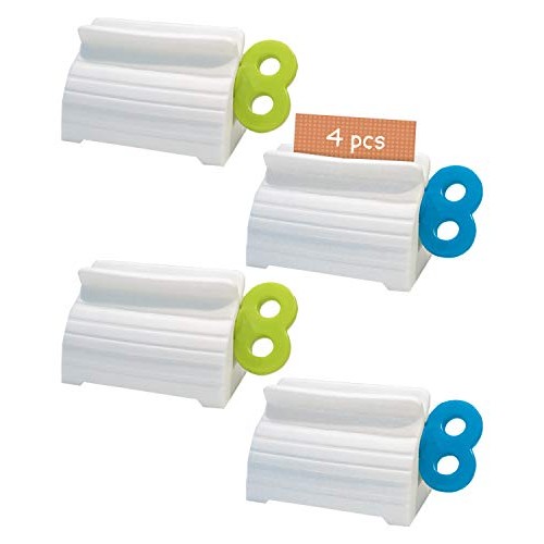 Toothpaste Squeezer, 4 Pcs Toothpaste Tube Squeezers, Multi-Purpose Toothpast...