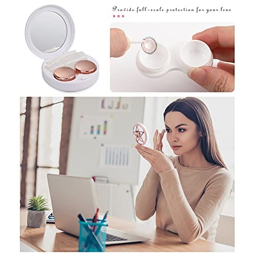 MoKo Cute Contact Lens Case, Mini Star Portable Travel Eyewear Box Organizer ...