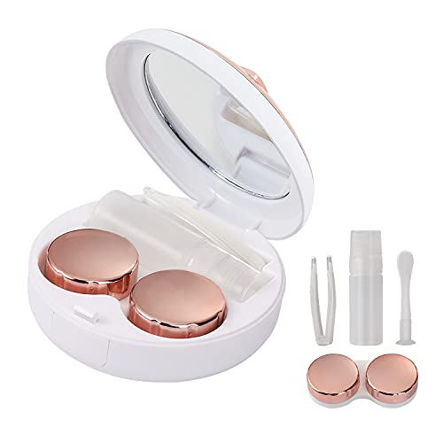 MoKo Cute Contact Lens Case, Mini Star Portable Travel Eyewear Box Organizer ...
