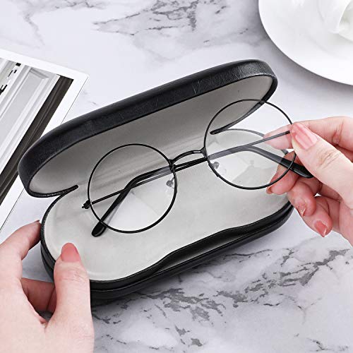 MoKo Double Eyeglass Case, Contact Lens Case with Mirror Tweezers Remover, 2 ...