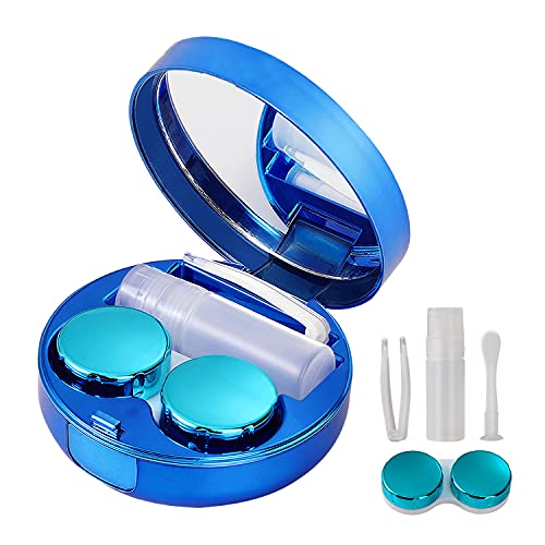 MoKo Glitter Contact Lens Case, Mini Cute Sparkle Portable Travel Eyewear Box...