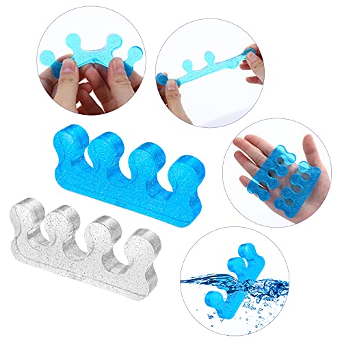 Molain 4 Pack Silicone Toe Separator for Feet, Gel Nail Polish Toe Spacers fo...