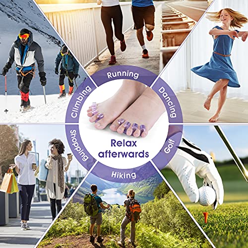 Molain 4Pcs Toe Separators Pedicure,Pedicure Toe Separators,Repeatable Washab...