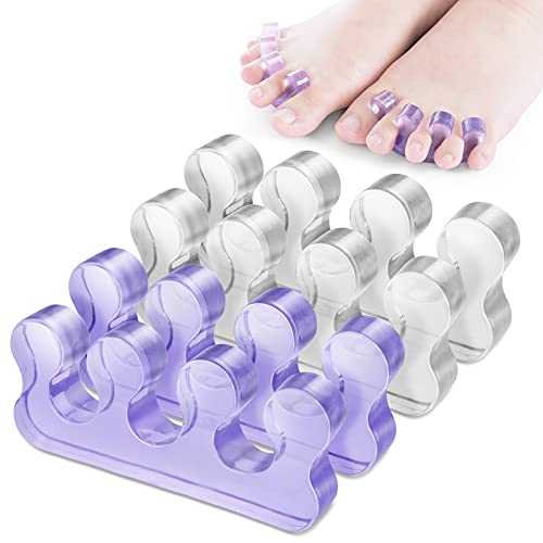 Molain 4Pcs Toe Separators Pedicure,Pedicure Toe Separators,Repeatable Washab...
