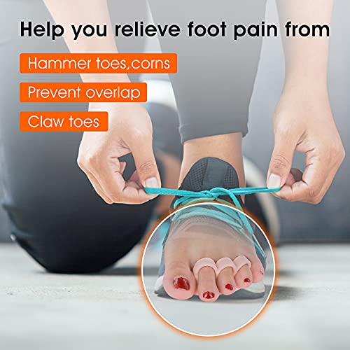 Molain Gel Toe Separators, 6 Pack Three-Hole Toe Spacers, Toe Cushions for Pr...