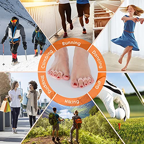 Molain Gel Toe Separators, 6 Pack Three-Hole Toe Spacers, Toe Cushions for Pr...