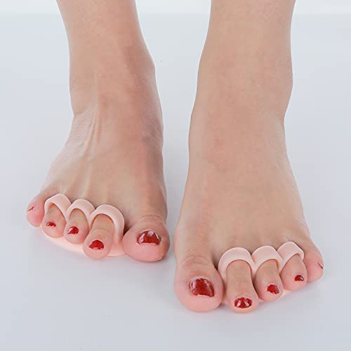 Molain Gel Toe Separators, 6 Pack Three-Hole Toe Spacers, Toe Cushions for Pr...