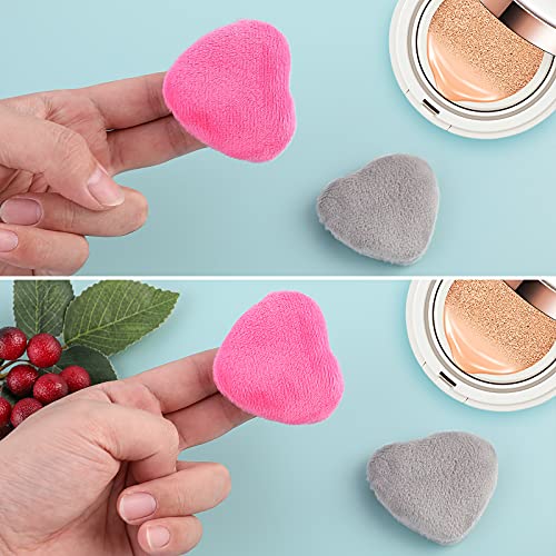 Molain Heart Shape Makeup Blendiful Puffs, 4PCS Cotton Powder Puff, Makeup To...