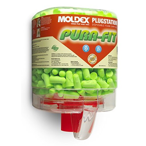 Moldex M6844 Pura-Fit Earplugs, Long Length (250 per Dispenser)