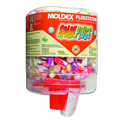 Moldex PlugStation SparkPlugs Curved Shape Foam Dispenser with Earplugs