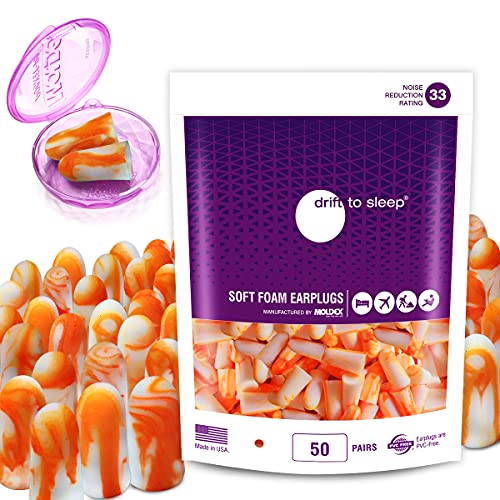Moldex Soft Foam Ear Plugs 50 Pairs Softies® Earplugs -33dB Highest NRR Made ...