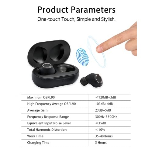 Mole Bean Hearing Amplifier, Hearing Aids for Seniors, Digital Sound Amplifie...