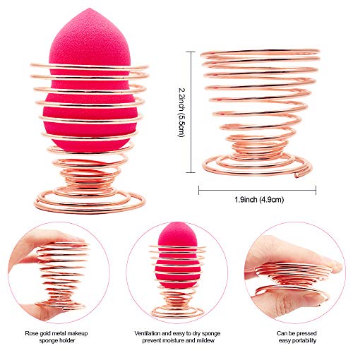 6 Pieces Makeup Sponge Blender Set, Egg/Oblique Olive/Gourd Shapes Beauty Fou...