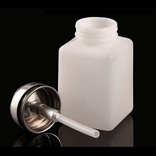 2Pcs 200ml Nail Polish Remover Bottles Pump Dispenser Bottle Alcohol Liquid P...