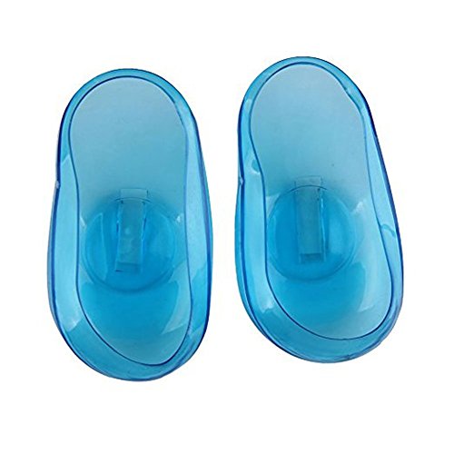 4Pcs/2Pairs Silicone Protector Ear Covers Hair Dye Ear Shield, Blue